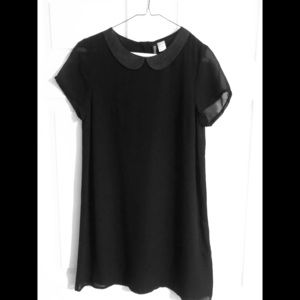 Black short sleeve dress